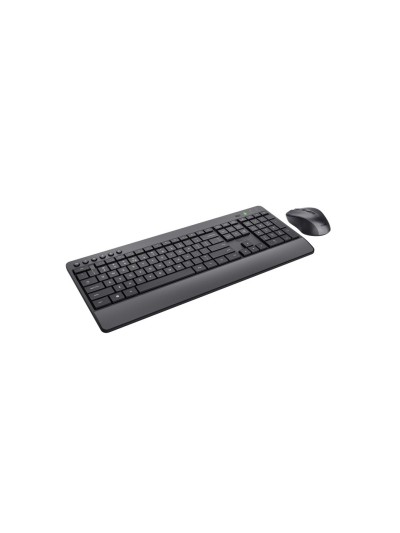 Set teclado + raton trust trezo inalambrico eco usb micro color negro