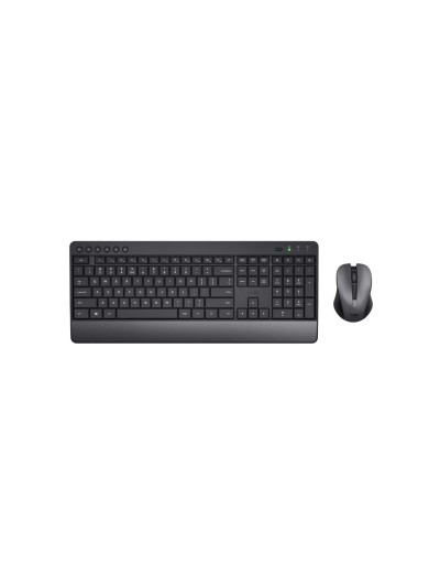 Set teclado + raton trust trezo inalambrico eco usb micro color negro