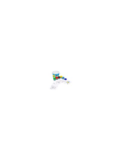 Pintura a dedos jovi bucket super kit 5 botes 35 ml + 20 plantillas