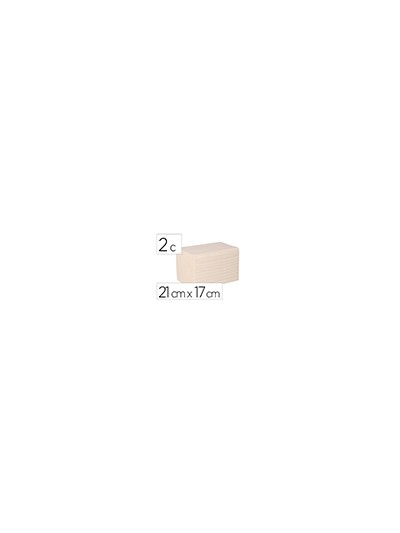 Servilleta bunzl greensource celulosa blanca plegado zig-zag 2 capas 21x17 cm caja de 9000 unidades
