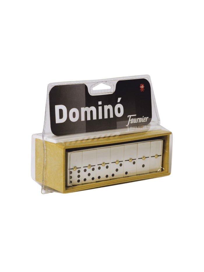 Domino chamelo fournier ficha marfilina en caja de plastico en blister Domino chamelo fournier ficha marfilina en caja de plastico en blister