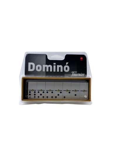 Domino chamelo fournier ficha marfilina en caja de plastico en blister