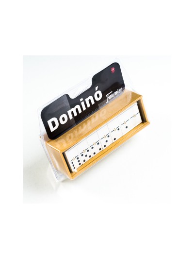 Domino chamelo fournier ficha marfilina en caja de plastico en blister