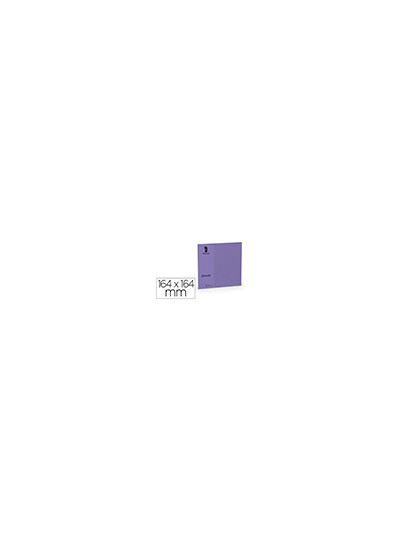 Sobre rossler coloretti cuadrado grande color lila 164x164xmm pack de 5 unidades