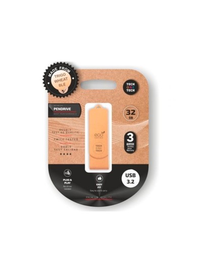 Memoria usb tech one tech ecotech biodegradable 32 gb usb 3.2