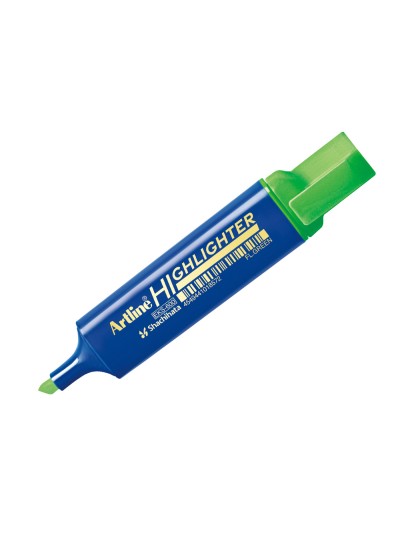 Rotulador artline fluorescente eks-600 verde punta biselada
