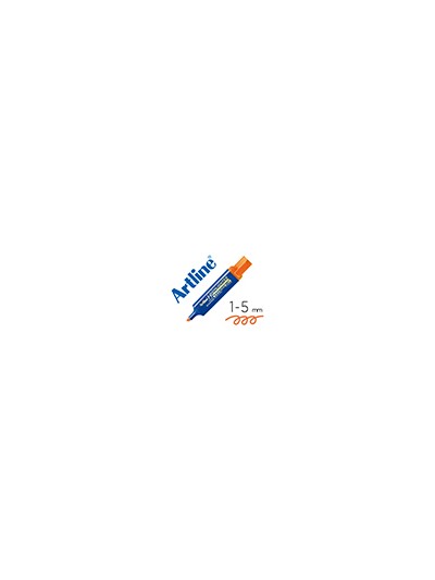 Rotulador artline fluorescente eks-600 naranja punta biselada