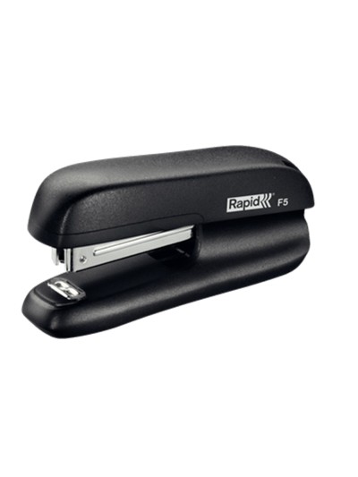 Grapadora rapid f5 mini plastico capacidad de grapado 10 hojas usa grapas n 10 color negro