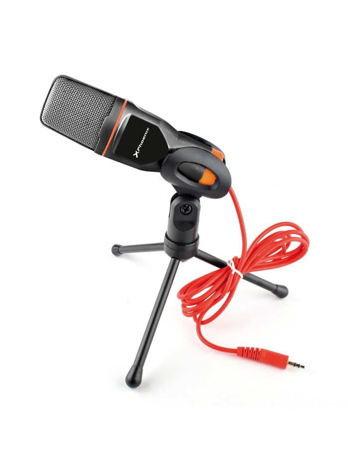 Microfono phoenix multimedia podcaststudio con cable jack para pc ordenador conferencias Microfono phoenix multimedia podcaststudio con cable jack para pc ordenador conferencias