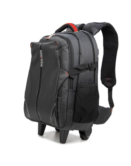 Mochila con ruedas trolley phoenix discovery para portátil 17 pulgadas negra