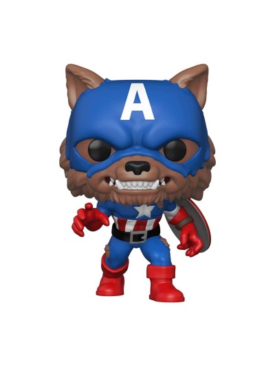 Funko pop marvel capitan america capwolf edicion limitada exclusiva 55506
