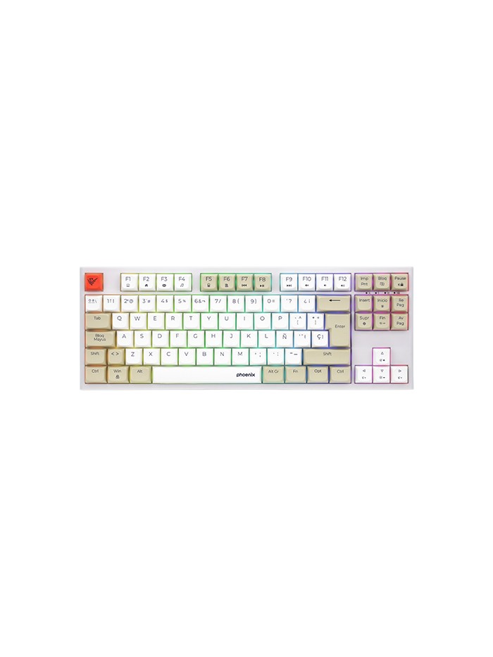 Teclado gaming royal pbt mecanico blanco Teclado gaming royal pbt mecanico blanco