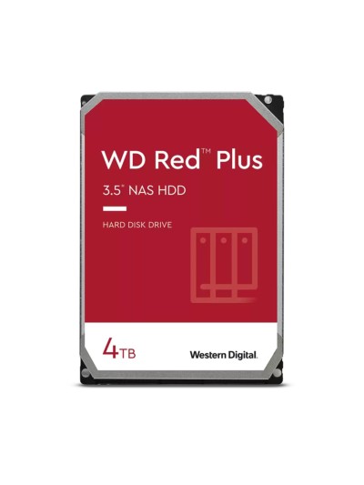 Disco duro interno hdd wd western digital nas red plus wd40efpx 4tb 4000gb 3.5 pulgadas sata3 5400rpm 256mb