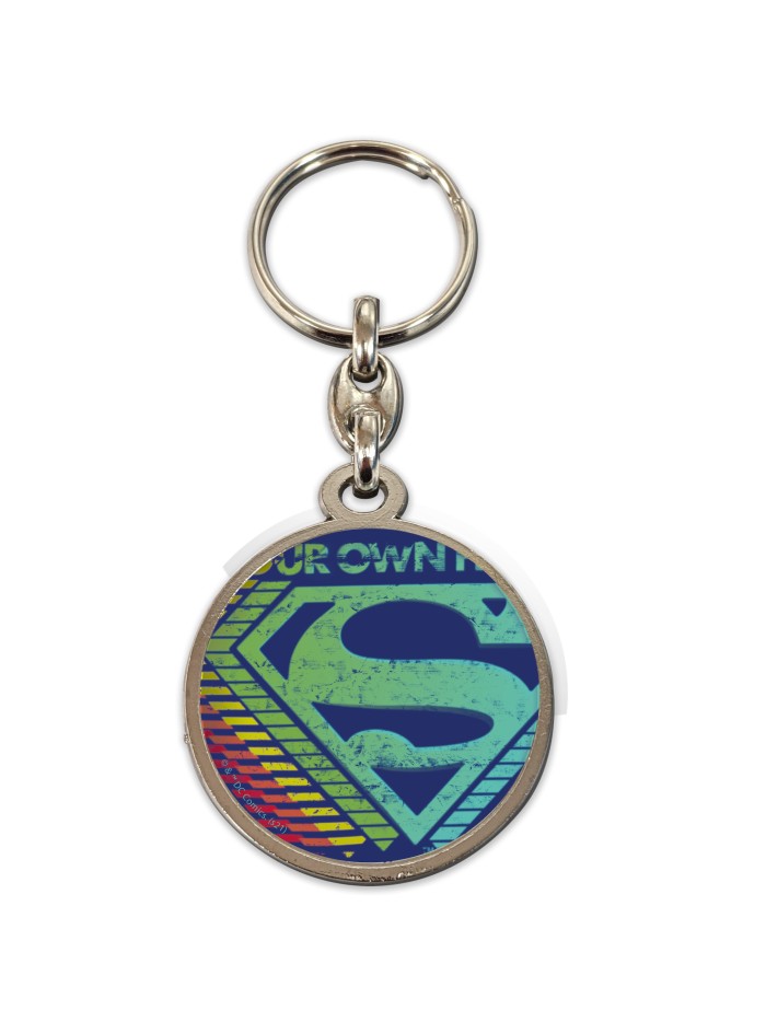 Llavero redondo metal sd toys logo multicolor superman universo dc Llavero redondo metal sd toys logo multicolor superman universo dc