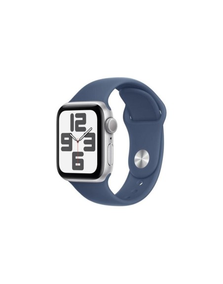 Smartwatch apple watch se gps 40mm silver case blue denim band s - m