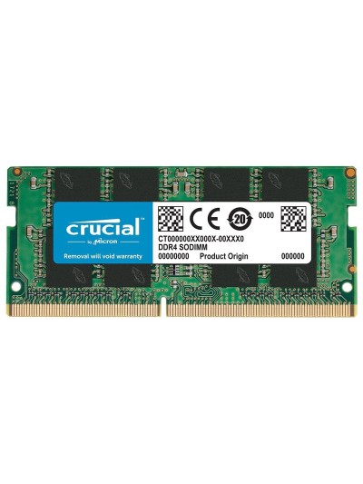Memoria ram ddr4 8gb crucial - sodimm - 3200 mhz - pc4 25600 cl22