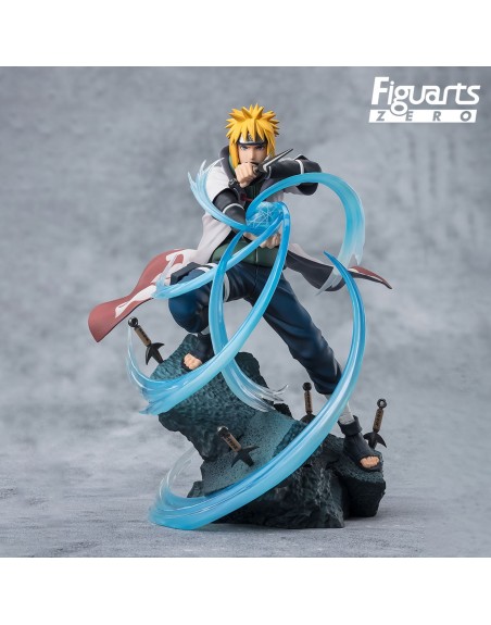 Figura tamashii nations naruto shippuden figuarts zero minato namikaze - rasengan - super fierce battle 20 cm