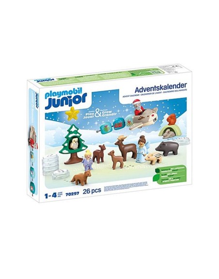 Playmobil junior: calendario de adviento navidad en la nieve