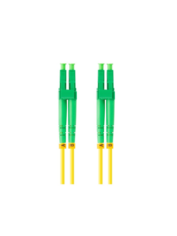 Latiguillo fibra optico lc - apc lanberg 1m mono duplex g657a1 lszh amarillo Latiguillo fibra optico lc - apc lanberg 1m mono duplex g657a1 lszh amarillo