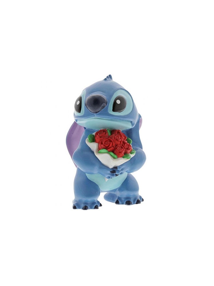 Figura enesco disney lilo & stitch stitch con ramo de rosas Figura enesco disney lilo & stitch stitch con ramo de rosas