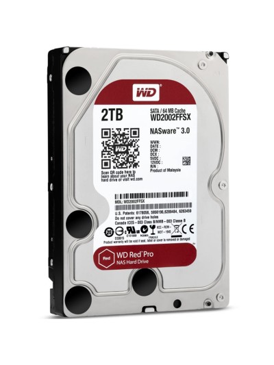 Disco duro interno hdd wd western digital nas red pro wd2002ffsx 2tb 3.5 pulgadas sata 3 7200rpm 64mb