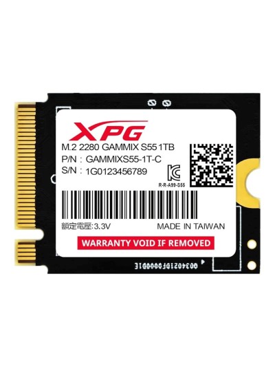 Disco duro interno solido ssd adata xpg gammix s55 1tb m.2 2230