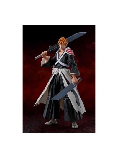 Ichigo kurosaki dual zangetsu ver. fig. 155 cm bleach sh figuarts