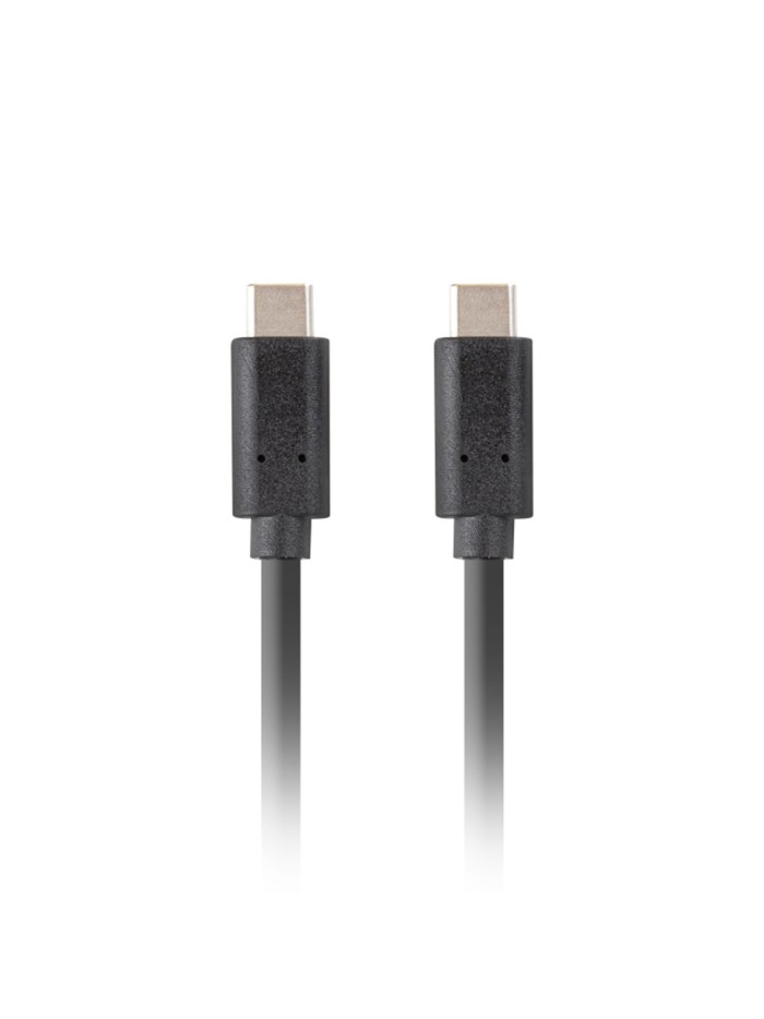 Cable usb tipo c lanberg 1m - macho - macho - negro Cable usb tipo c lanberg 1m - macho - macho - negro