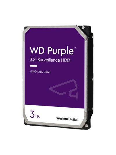 Disco duro interno hdd wd western digital purple wd33purz 3tb 3.5 pulgadas sata 6gb - s 5400rpm 256mb