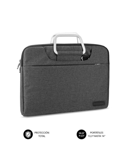 Funda subblim business laptop sleeve para portatil 13.3 pulgadas - 14 pulgadas gris