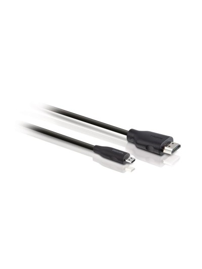 Cable hdmi a micro usb philips 1.5m - macho - macho - negro