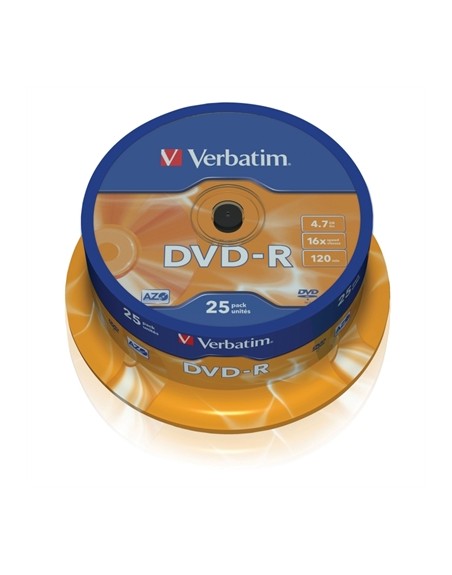 Verbatim dvd - r 4.7gb 16x tarrina 25uds