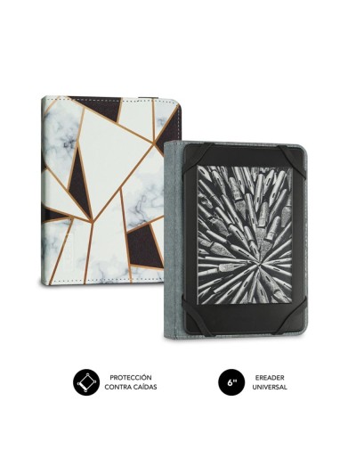 Funda subblim clever ebook case 6 pulgadas marmol negro