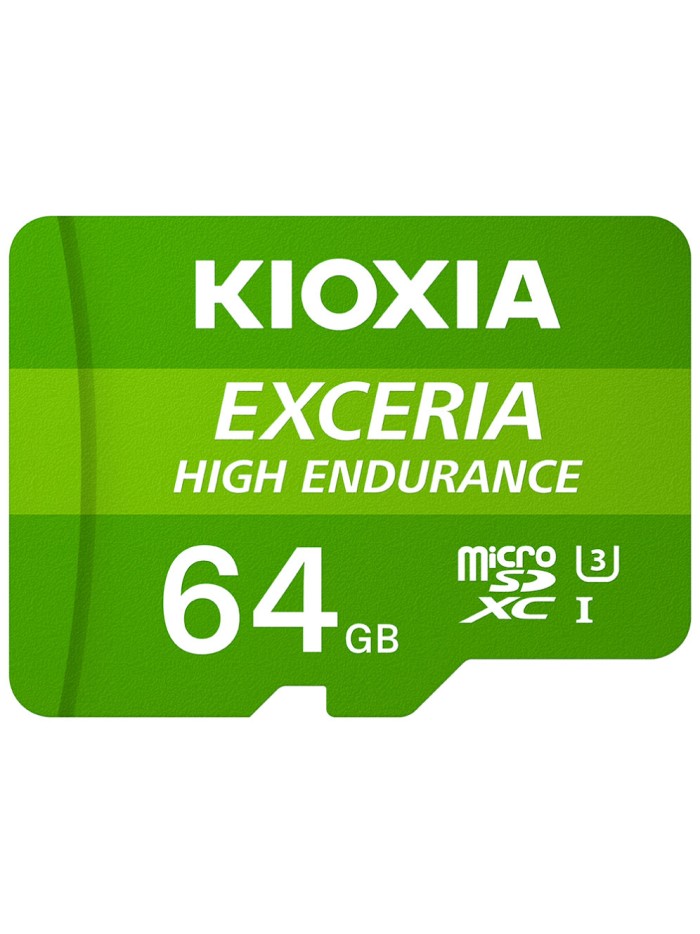 Tarjeta micro sd kioxia 64gb exceria high endurance uhs - i c10 r98 con adaptador Tarjeta micro sd kioxia 64gb exceria high endurance uhs - i c10 r98 con adaptador