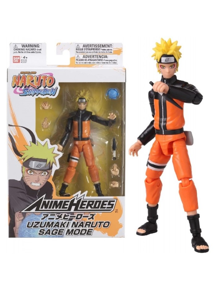Figura bandai anime heroes naruto uzumaki naruto sage mode Figura bandai anime heroes naruto uzumaki naruto sage mode