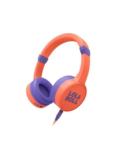 Auriculares micro energy sistem lol&roll orange supraural - diadema - jack 3.5mm - limitador de volumen