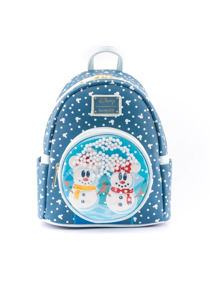 Mochila loungefly disney minnie y mickey muñecos de nieve Mochila loungefly disney minnie y mickey muñecos de nieve