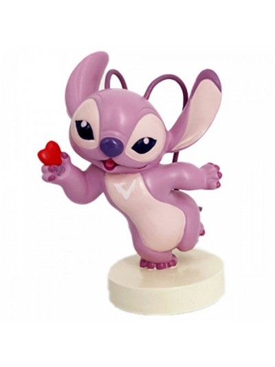 Figura enesco disney lilo & stitch - angel con corazon