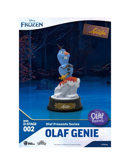 Figura beast kingdom minidstage disney olaf presenta olaf genio