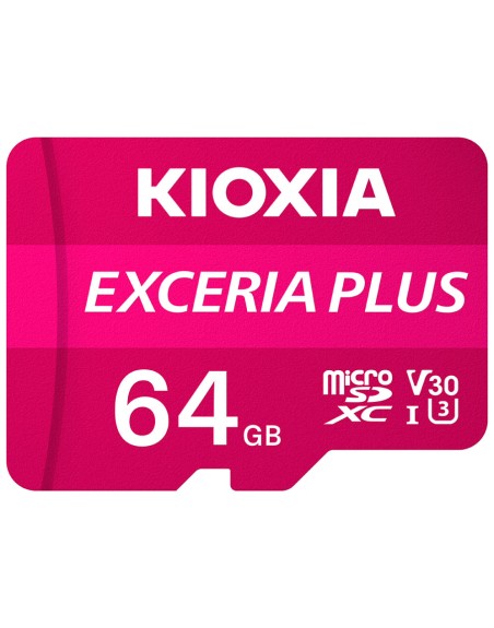 Tarjeta micro sd kioxia 64gb exceria plus uhs - i c10 r98 con adaptador