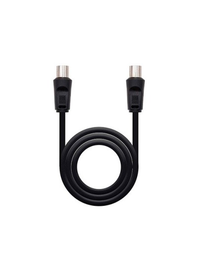 Cable antena tv nanocable 75 ohm m - h 1.8 m - negro