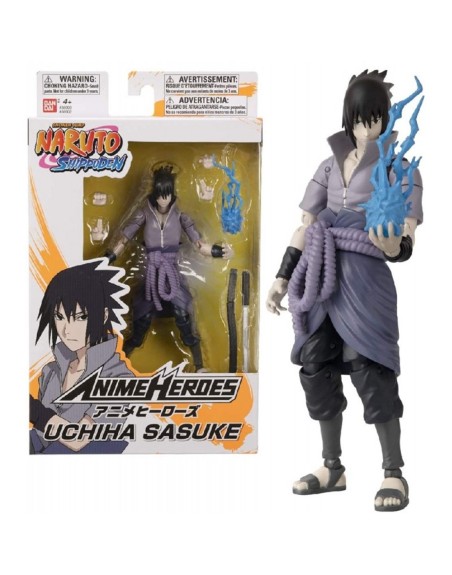 Figura bandai anime heroes naruto uchiha sasuke