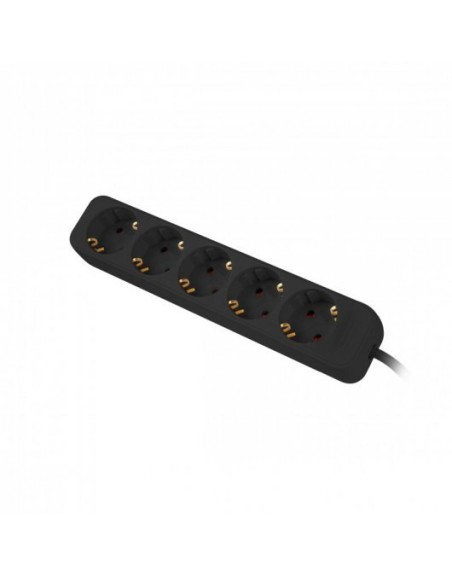 Regleta lanberg 5 tomas schuko negra 1.5m