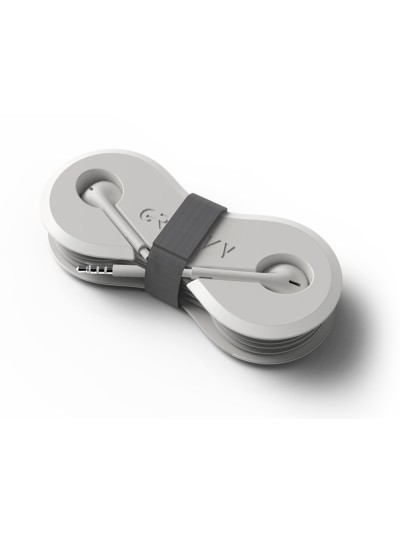 Auriculares groovy con microfono y estuche conector jack 3,5 mm color blanco