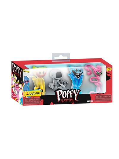 Pack 4 minifiguras poppy playtime 7cm en caja