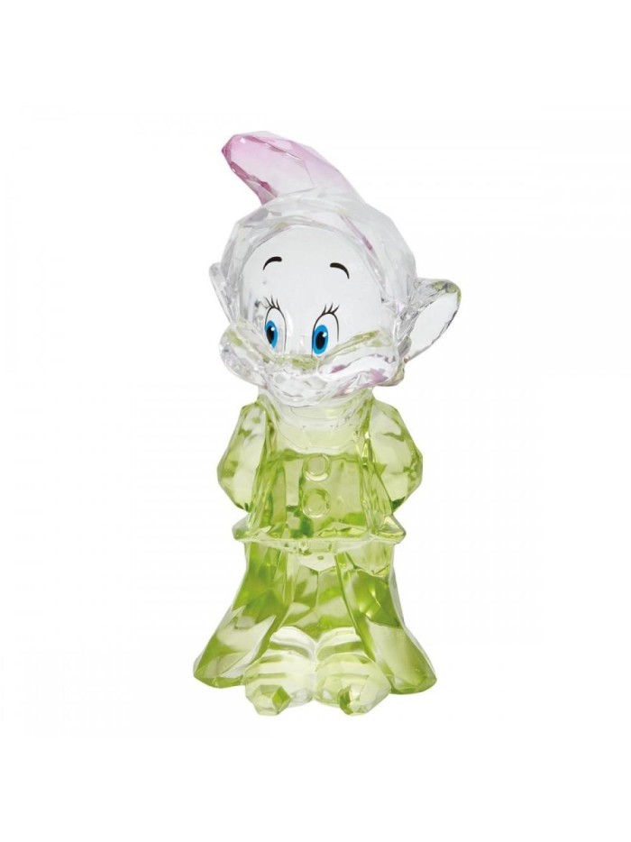 Figura enesco disney cristal blancanieves enanito dopey tontín Figura enesco disney cristal blancanieves enanito dopey tontín