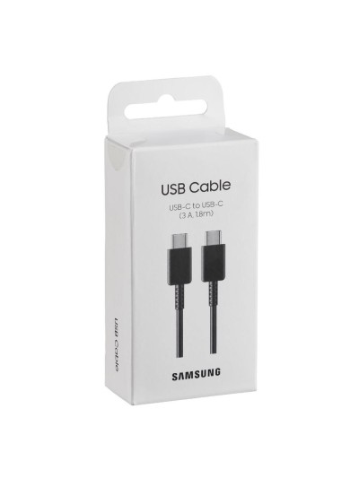 Cable samsung original ep - dx310jbegeu usb tipo c - usb tipo c negro 1.8m