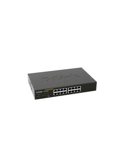 Switch 16port 10 - 100 - 1000 gibabit metal copper desktop switch d - link
