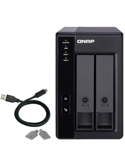 Caja de expansion de raid qnap tr - 002 usb 3.2 gen 2 2 bahias