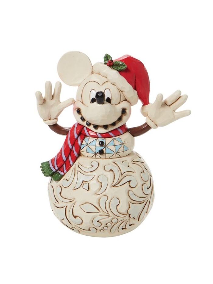 Figura enesco disney muñeco de nieve mickey navideño Figura enesco disney muñeco de nieve mickey navideño